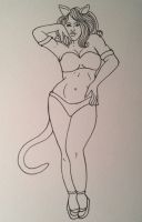 Cat Chorus line girl